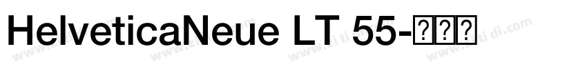 HelveticaNeue LT 55字体转换